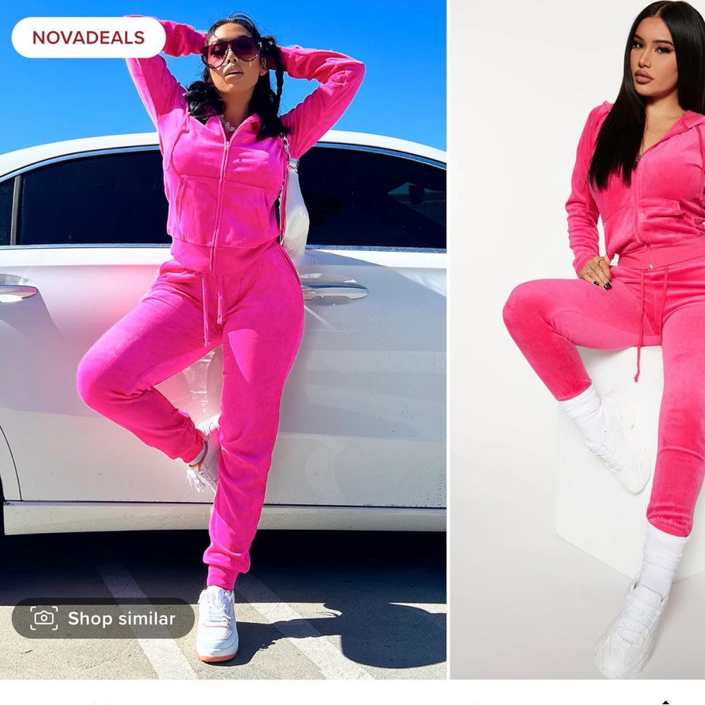 Brand new with tags fashionova bubblegum women’s sweat suit.